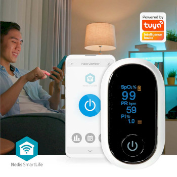 BTHOX10WT Smartlife pulse oximeter | bluetooth® | oled-scherm | anti-bewegingsinterferentie / auditief al Product foto