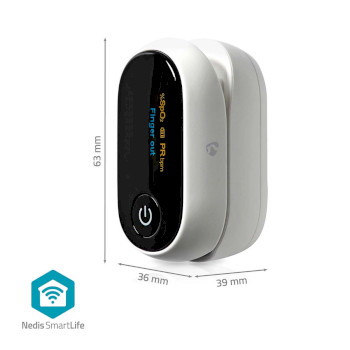 BTHOX10WT Smartlife pulse oximeter | bluetooth® | oled-scherm | anti-bewegingsinterferentie / auditief al Product foto