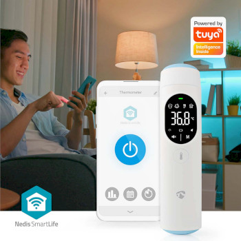 BTHTIR10WT Smartlife infrarood thermometer | led-scherm | oor / voorhoofd | wit Product foto