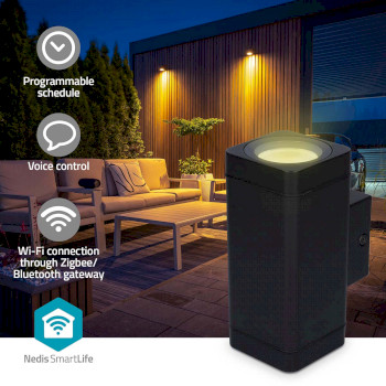 BTLOW05RGBW Smartlife buitenlamp | 760 lm | bluetooth® | 8.5 w | warm tot koel wit | 2700 - 6500 k | abs |  Product foto