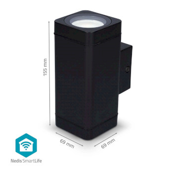 BTLOW05RGBW Smartlife buitenlamp | 760 lm | bluetooth® | 8.5 w | warm tot koel wit | 2700 - 6500 k | abs |  Product foto