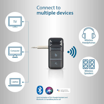 BTRC3024BK Bluetooth®-ontvanger | output: usb-c™ female / 3.5 mm | aac / sbc | automatische uitschak Product foto