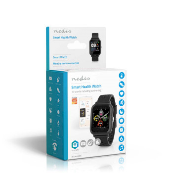 BTSW002BK Smartlife-horloge | lcd | ip68 | maximale gebruiksduur: 7200 min | android™ / ios | zwart Verpakking foto