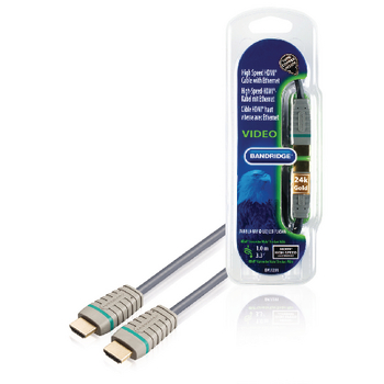 BVL1201 High speed hdmi kabel met ethernet hdmi-connector - hdmi-connector 1.00 m blauw