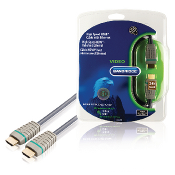 BVL1210 High speed hdmi kabel met ethernet hdmi-connector - hdmi-connector 10.0 m blauw