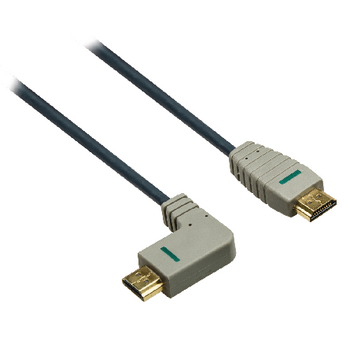 BVL1412 High speed hdmi kabel met ethernet hdmi-connector - hdmi-connector haaks rechts 2.00 m blauw Product foto