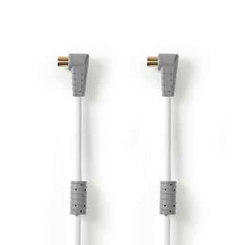 BVL9403 Satellietkabel | f-quick male haaks - f-quick male haaks | 3,00 m | wit Product foto