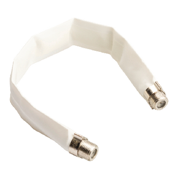 BVL9500 Antennekabel plat f-connector female - f-connector female 0.20 m wit Product foto