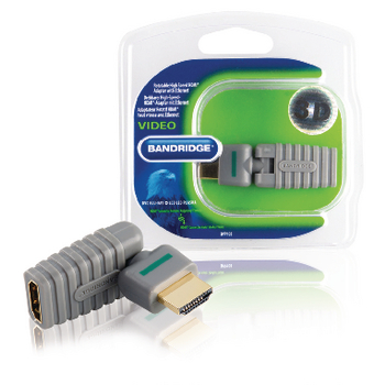 BVP103 High speed hdmi met ethernet adapter draaibaar hdmi-connector - hdmi female grijs