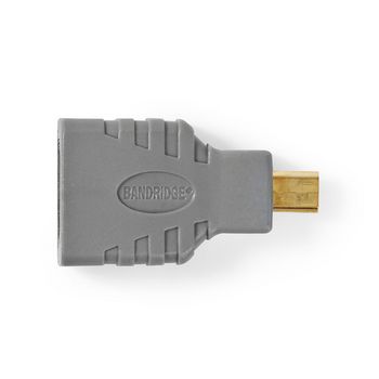 BVP130 Hdmi-adapter | hdmi-micro-connector - hdmi female | grijs Product foto