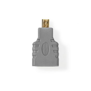 BVP130 Hdmi-adapter | hdmi-micro-connector - hdmi female | grijs Inhoud verpakking foto