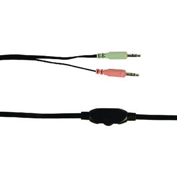 BXL-HEADSET1GR Headset on-ear 2x 3.5 mm ingebouwde microfoon 2.0 m groen Product foto