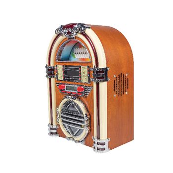 BXL-JB10 Tafelradio jukebox fm / am cd bruin