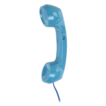 BXL-RT10BL Retro telefoonhoorn blauw Product foto