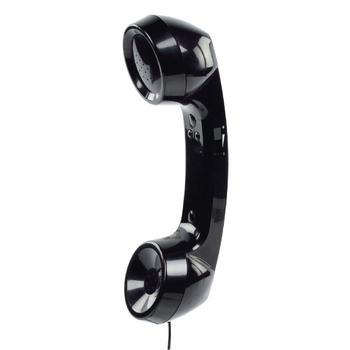 BXL-RT10B Retro telefoonhoorn zwart Product foto
