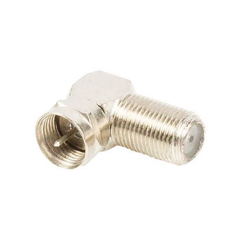 BZP1112 Coax-adapter f f-male - f-connector female zilver Product foto