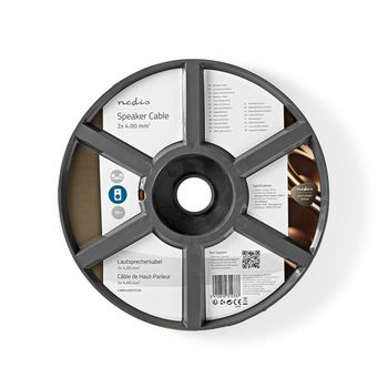 CABR4000TR150 Speaker-kabel | 2 x 4.00 mm² | koper | 15.0 m | rond | pvc | transparant | rol Verpakking foto
