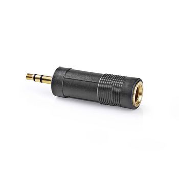CABW22935AT Stereo-audioadapter | 3,5 mm male | 6,35 mm female | verguld | recht | abs | antraciet | 1 stuks | w Product foto