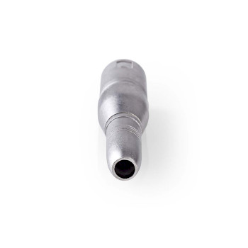 CAGB15944ME Xlr-adapter | xlr 3-pins male | 6,35 mm female | vernikkeld | recht | metaal | zilver | 10 stuks | d Product foto
