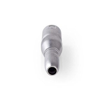 CAGB15944ME Xlr-adapter | xlr 3-pins male | 6,35 mm female | vernikkeld | recht | metaal | zilver | 10 stuks | d Product foto