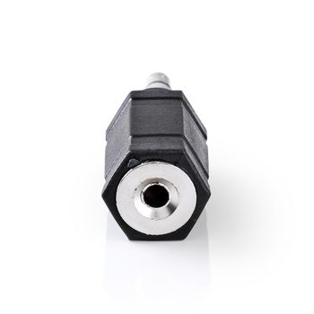 CAGB22930BK Stereo-audioadapter | 3,5 mm male | 2,5 mm female | vernikkeld | recht | metaal | zwart | 1 stuks |  Product foto
