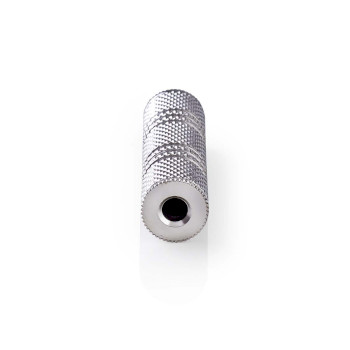 CAGB22950ME Stereo-audioadapter | 3,5 mm female | 3,5 mm female | vernikkeld | recht | metaal | zilver | 1 stuks Product foto