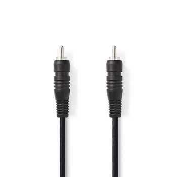 CAGB24170BK20 Digitale audiokabel | rca male | rca male | vernikkeld | 2.00 m | rond | pvc | zwart | doos