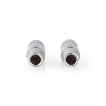 CAGC22900ME 3,5 mm audioconnector | recht | male | verguld | diameter kabelinvoer: 7.0 mm | metaal | zilver | 2  Product foto