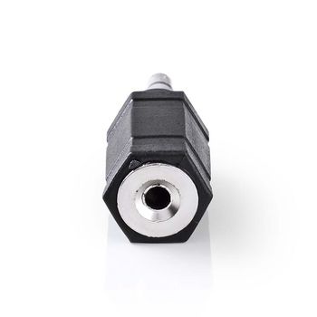 CAGP22930BK Stereo-audioadapter | 3,5 mm male | 2,5 mm female | vernikkeld | recht | abs | zwart | 10 stuks | en Product foto