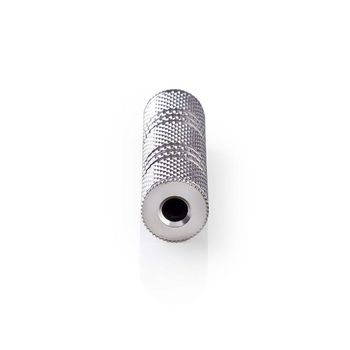 CAGP22950ME Stereo-audioadapter | 3,5 mm female | 3,5 mm female | vernikkeld | recht | metaal | zilver | 10 stuk Product foto