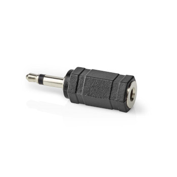 CAGP22960BK Mono-audioadapter | 3,5 mm male | 3,5 mm female | vernikkeld | recht | abs | zwart | 10 stuks | enve Product foto