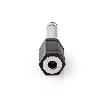 CAGP23929BK Mono-audioadapter | 6,35 mm male | 3,5 mm female | vernikkeld | recht | abs | zwart | 10 stuks | env Product foto