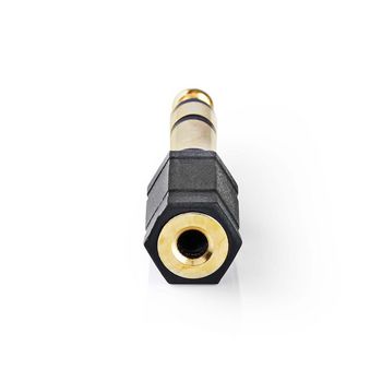 CAGP23930BKG Stereo-audioadapter | 6,35 mm male | 3,5 mm female | verguld | recht | abs | zwart | 10 stuks | enve Product foto