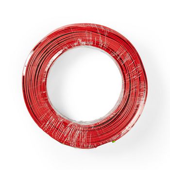 CAGW0750BK1000 Speaker-kabel | 2 x 0.75 mm² | cca | 100.0 m | rond | pvc | rood / zwart | folieverpakking Verpakking foto
