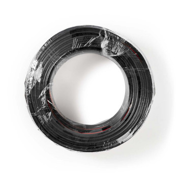 CAGW1500BK1000 Speaker-kabel | 2x 1.50 mm² | cca | 100.0 m | rond | pvc | rood / zwart | folieverpakking Verpakking foto