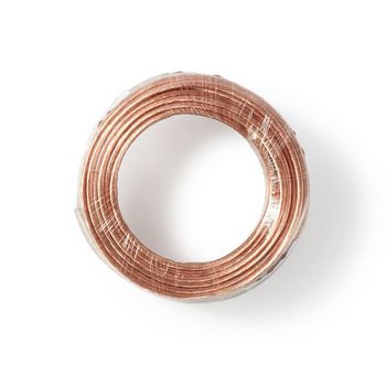 CAGW4000TR150 Speaker-kabel | 2 x 4.00 mm² | cca | 15.0 m | rond | pvc | transparant | folieverpakking Verpakking foto