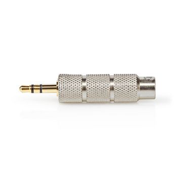 CATB22935GD Stereo-audioadapter | 3,5 mm male | 6,35 mm female | verguld | recht | metaal | goud / metaal | 1 st Product foto