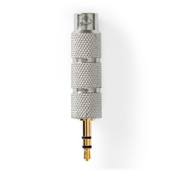 CATB22935GD Stereo-audioadapter | 3,5 mm male | 6,35 mm female | verguld | recht | metaal | goud / metaal | 1 st Product foto