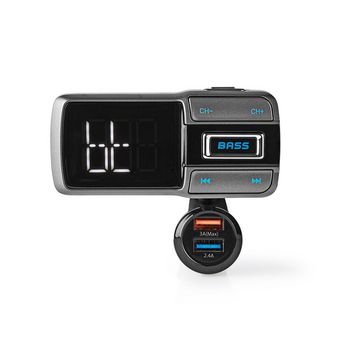 CATR101BK Fm-audiotransmitter voor auto | zwanenhals | handsfree bellen | 2.0 \