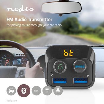 CATR120BK Fm-audiotransmitter voor auto | gefixeerd | handsfree bellen | 1.0 \