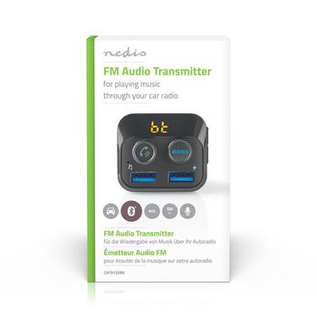 CATR120BK Fm-audiotransmitter voor auto | gefixeerd | handsfree bellen | 1.0 \