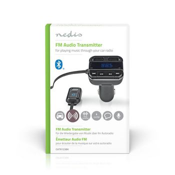 CATR123BK Fm-audiotransmitter voor auto | gefixeerd | handsfree bellen | 0.8 \