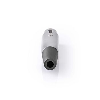 CAVC15902ME Xlr-connector | recht | female | vernikkeld | solderen | diameter kabelinvoer: 7.0 mm | metaal | zil Product foto