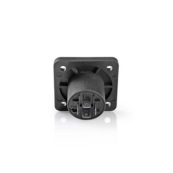 CAVC16902BK Speaker-connector | recht | female | vernikkeld | soldeer | abs | zwart | 25 stuks | polybag Product foto