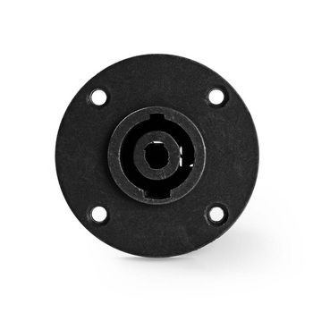 CAVC16903BK Luidsprekerconnector | luidspreker 4-pins female | 25 stuks | rond | zwart