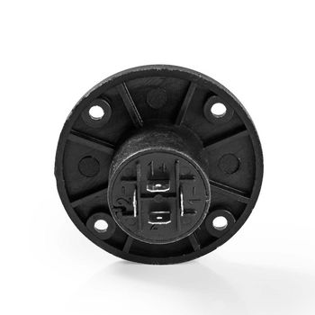 CAVC16903BK Luidsprekerconnector | luidspreker 4-pins female | 25 stuks | rond | zwart Product foto