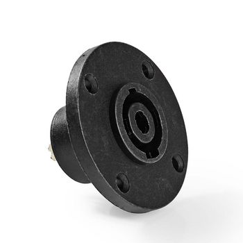 CAVC16903BK Luidsprekerconnector | luidspreker 4-pins female | 25 stuks | rond | zwart Product foto