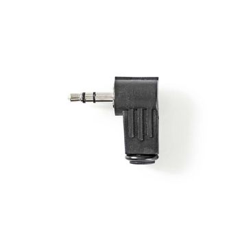 CAVC22902BK Jack-stereoconnector 90° haaks | 3,5 mm male | 25 stuks | zwart