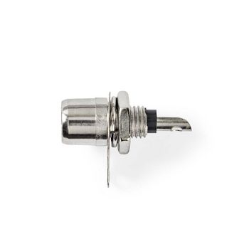 CAVC24922BK Rca-connector | recht | female | vernikkeld | soldeer | metaal | zilver/zwart | 25 stuks | polybag