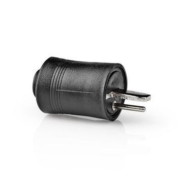 CAVC26920BK Speaker-connector | recht | male | vernikkeld | soldeer | diameter kabelinvoer: 2.0 mm | abs | zwart Product foto